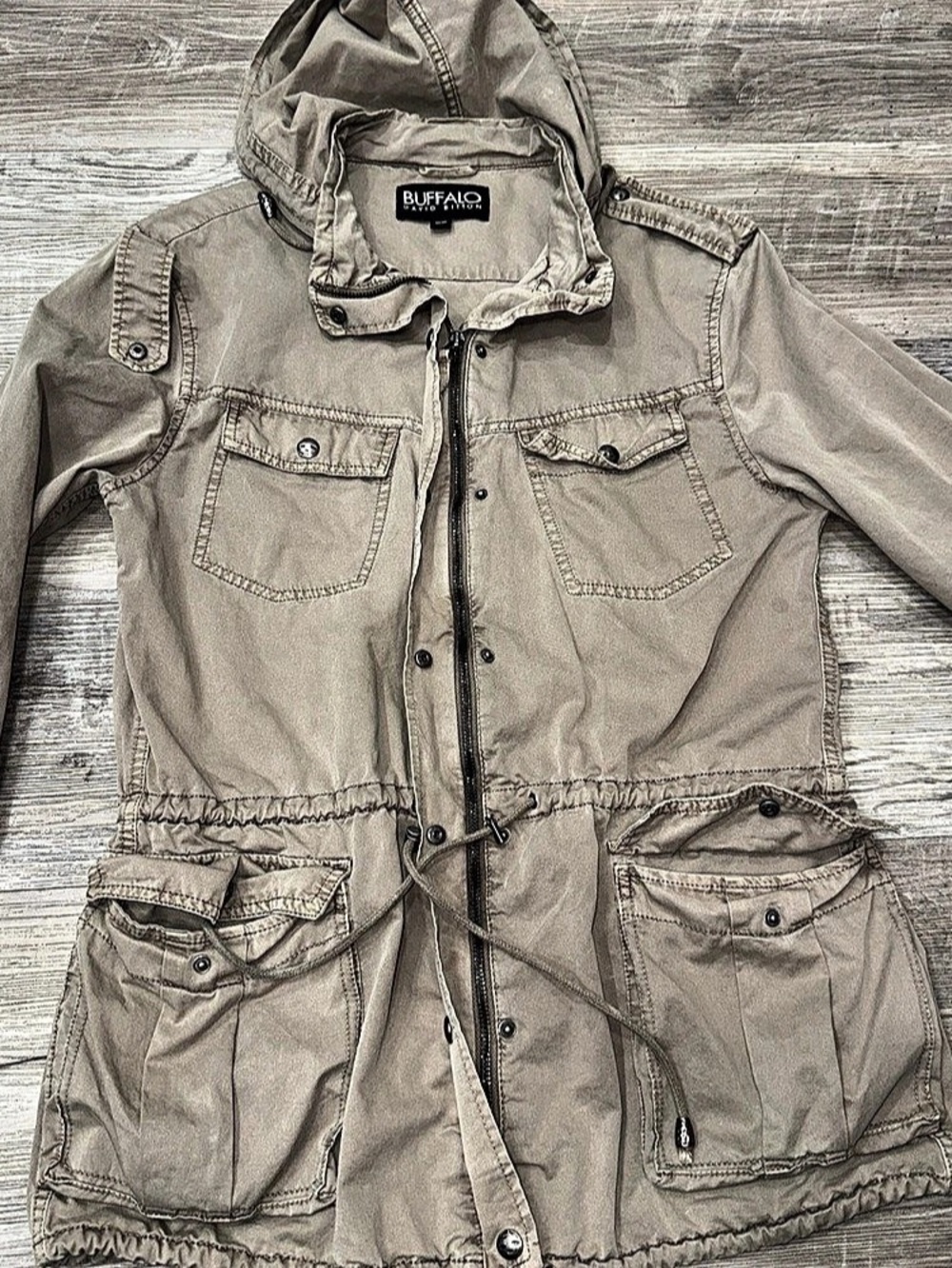 Buffalo David Bitton Women's Utility Jacket in Brown Size Medium